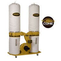 TurboCone Dust Collector with 30-Micron Bag Filter Kit - 3 HP 1 Ph 230V - PM1900TX-BK1 alt 0