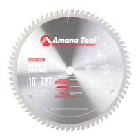 10" X 72T Solid Surface Blade, 0 Degree 5/8" Bore, M-TCG alt 0