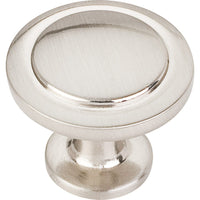 Gatsby Knob, 1-1/4" Dia.,  Satin Nickel alt 0