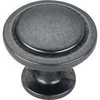 Gatsby Knob, 1-1/4" Dia.,  Gun Metal alt 0
