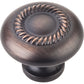Cypress Knob, 1-1/4" Dia.,  Brushed Oil Rubbed Bronze alt 0