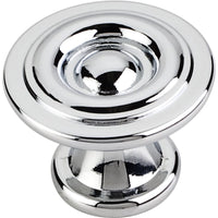 Syracuse Knob, 1-3/16" O.L., Polished Chrome alt 0