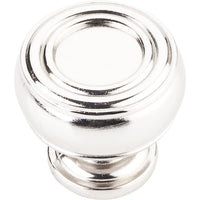 Bremen 2 Barrel Knob, 1-3/16" Dia.,  Polished Nickel alt 0