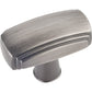 Delgado Knob, 1-9/16" O.L.,, Brushed Pewter alt 0