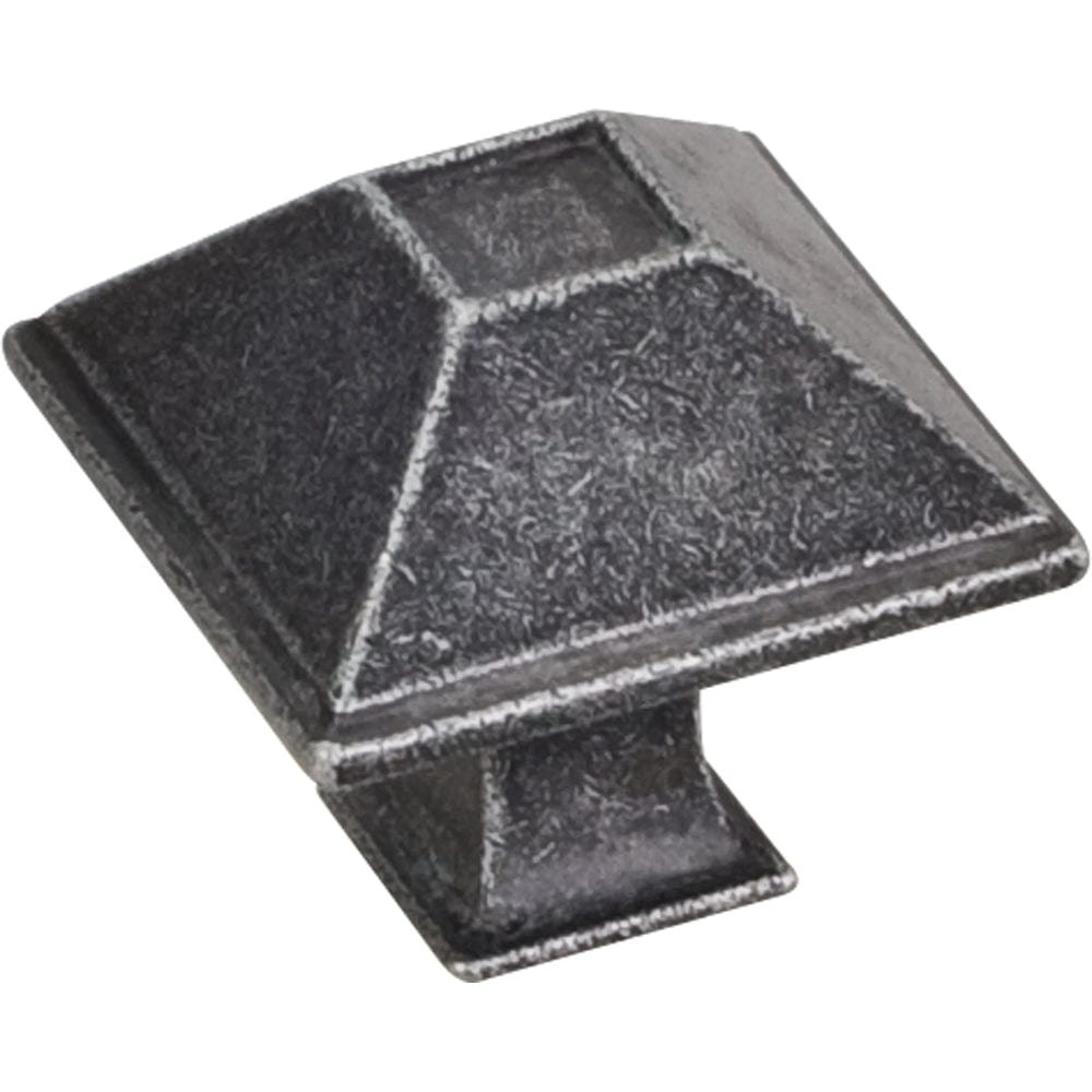 Tahoe Small Knob, 1-1/4" O.L., Distressed Antique Silver alt 0