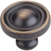 Bella Round Knob, 1-3/8" Dia.,  Antique Brushed Satin Brass alt 0