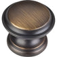 Cordova Knob, 1-3/8" Dia.,  Antique Brushed Satin Brass alt 0