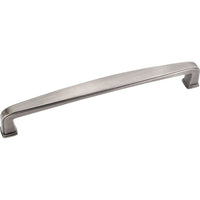 Milan 1 Plain Square Pull, 160 mm C/C, Brushed Pewter alt 0