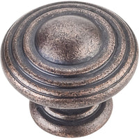 Bremen 2 Stacked Knob, 1-1/4" Dia.,  Distressed Oil Rubbed Bronze alt 0