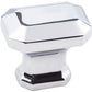 Ella Knob, 1-1/4" O.L., Polished Chrome alt 0