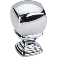 Katharine Knob, 7/8" O.L., Polished Chrome alt 0