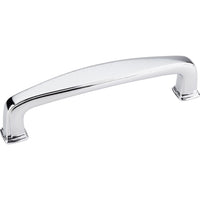 Milan 1 Plain Square Pull, 96 mm C/C, Polished Chrome alt 0
