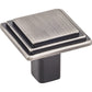 Calloway Large Square Knob, 1-1/4" O.L., Brushed Pewter alt 0