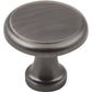 Gatsby Knob, 1-1/8" Dia.,  Finnish -Brushed Pewter alt 0