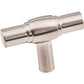 Hayworth "T" Knob, 2" O.L., Satin Nickel alt 0