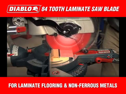 D1084L Diablo Laminate/Flooring Blade - Sliding Miter, 10" diameter, 5/8" arbor, 84 teeth TCG alt 999